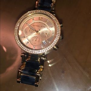 Blue and Gold MK watch